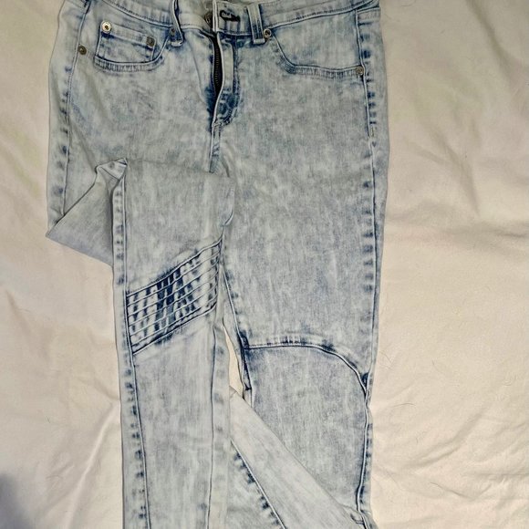 Rag and Bone Acid Wash Moto Jeans for INTERMIX - Picture 3 of 6
